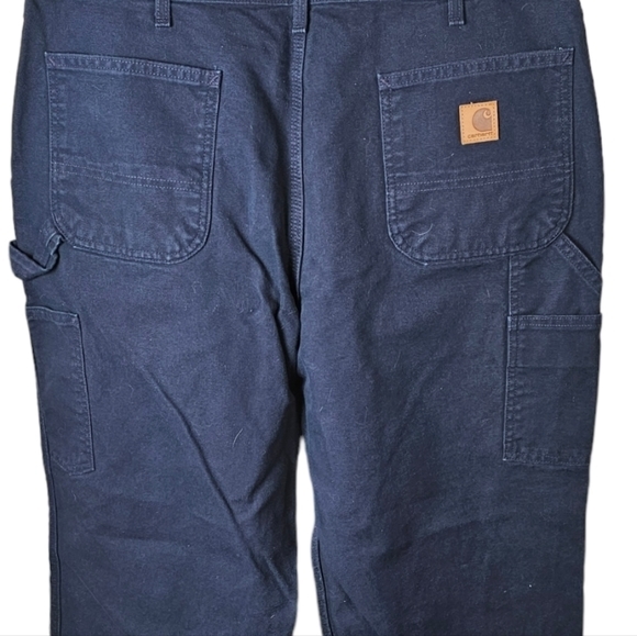 Carhartt Dungaree Fit Washed Duck Utility Work Pants‎ B11 MDT 38 X 32 Carpenter - Picture 5 of 12